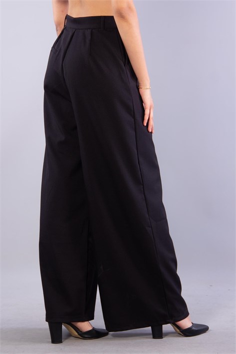 6290 (N-1710) Hazır Kemerli Pileli Bol Paça Pantolon