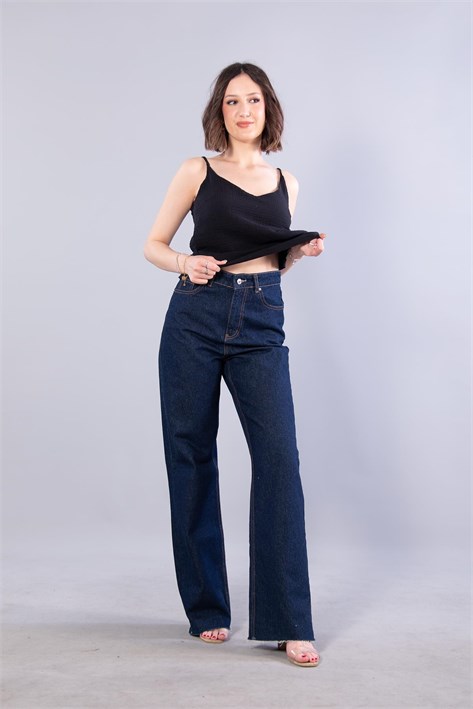 6650 (N-2284) İp Askılı Müslin Bluz