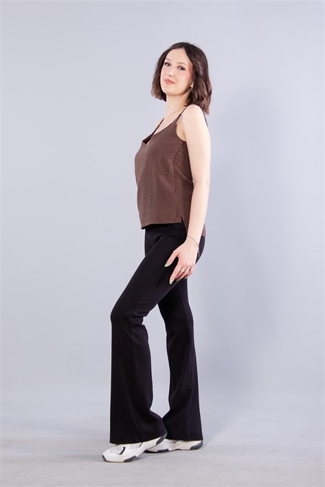 6650 (N-2284) İp Askılı Müslin Bluz