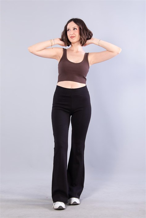 6695 (N-2299) V Yaka Kalın Askılı Kaşkorse Crop