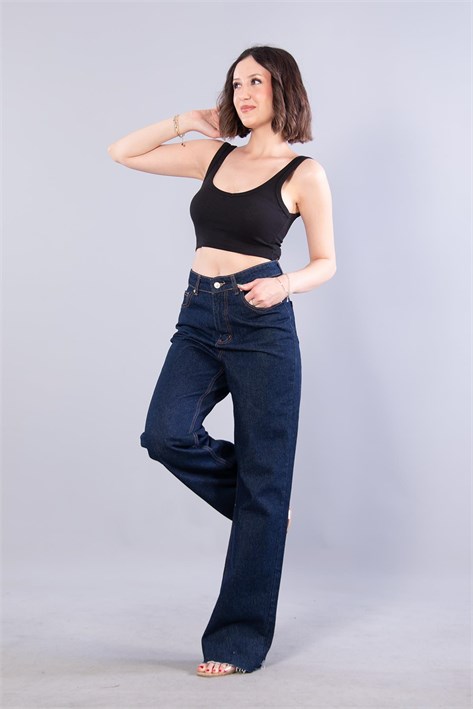 6695 (N-2299) V Yaka Kalın Askılı Kaşkorse Crop