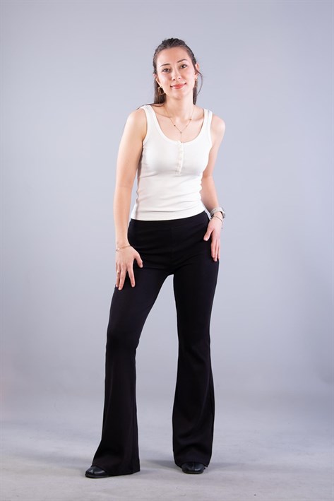 6699 (N-2351) Patlı Düğmeli Modal Kaşkorse Body