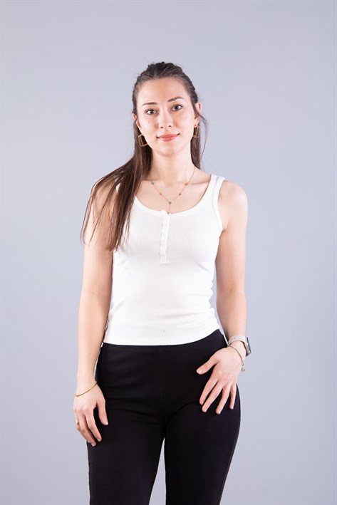 6699 (N-2351) Patlı Düğmeli Modal Kaşkorse Body