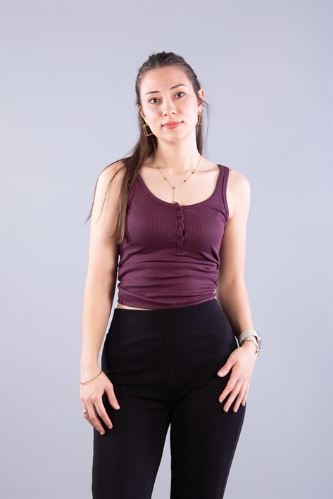 6699 (N-2351) Patlı Düğmeli Modal Kaşkorse Body