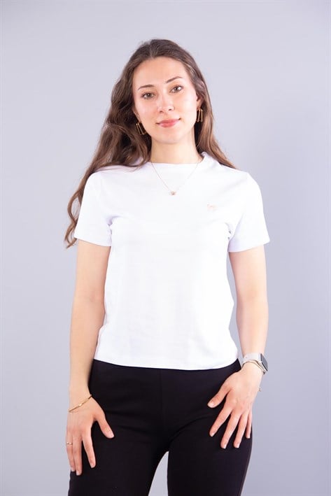 T-shirtmckanzie6719 Fiyonk Nakışlı İnterlok T-shirtkadınerkek