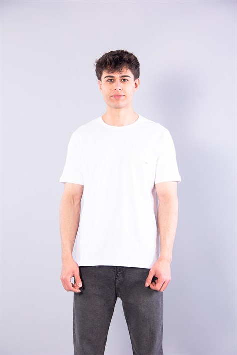 T-shirtmckanzie7410 Süprem Sol Göğsü Enjeksiyon Çizgi Baskılı Bisiklet Yaka T-shirtkadınerkek