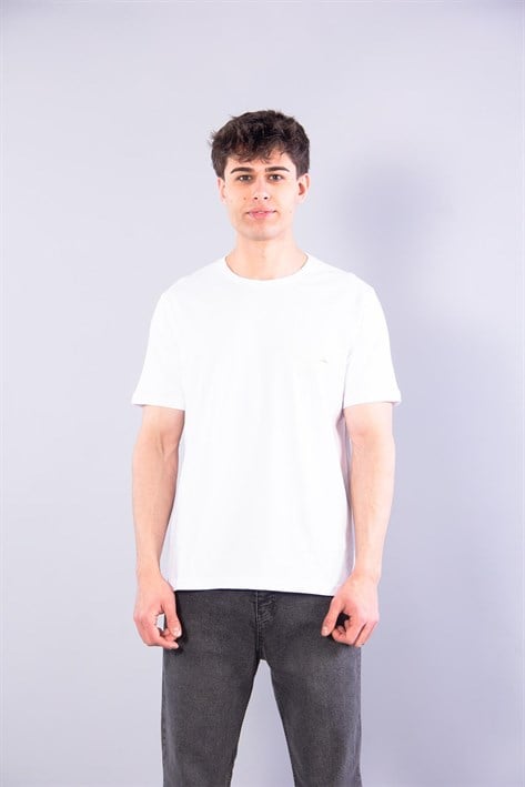 T-shirtmckanzie7410 Süprem Sol Göğsü Enjeksiyon Çizgi Baskılı Bisiklet Yaka T-shirtkadınerkek