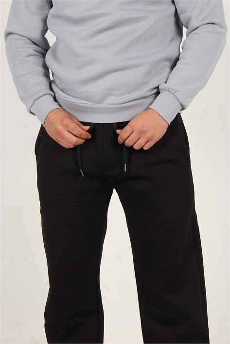8040 Şardonlu Üç İplik Baggy Pantolon