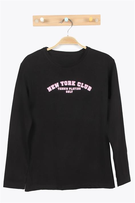 824025 Ges New York Club Baskılı Uzun Kol Body