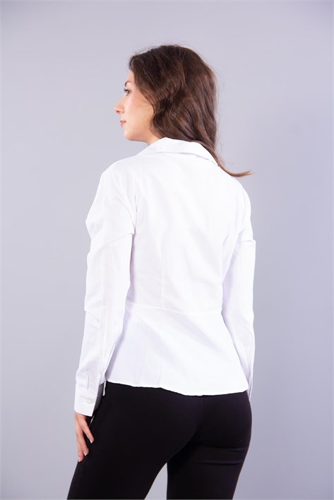 8317 Poplin Tokalı Gömlek