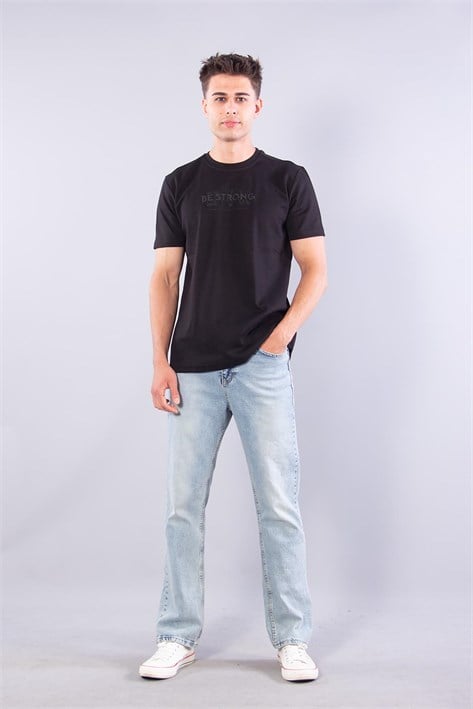 8321 Sıfır Yaka İnterlok Kumaş Be Strong T-shirt