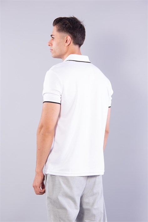 8328 Pike Modal Ayaklı Yaka Omuz Şeritli T-shirt