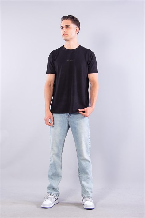 8337 Sıfır Yaka Fitilli Modal T-shirt
