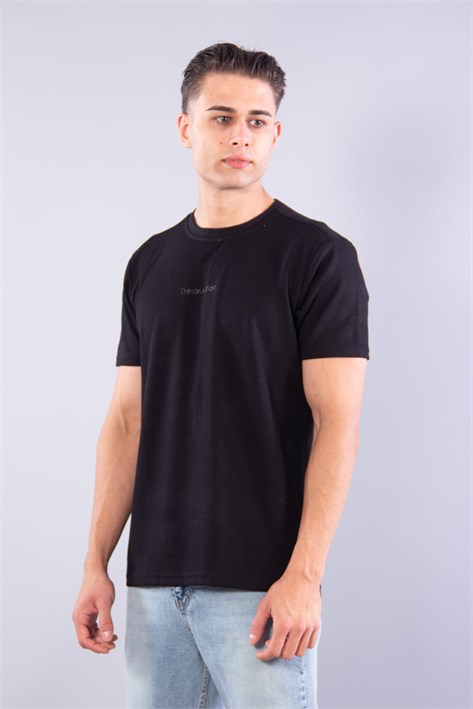8337 Sıfır Yaka Fitilli Modal T-shirt