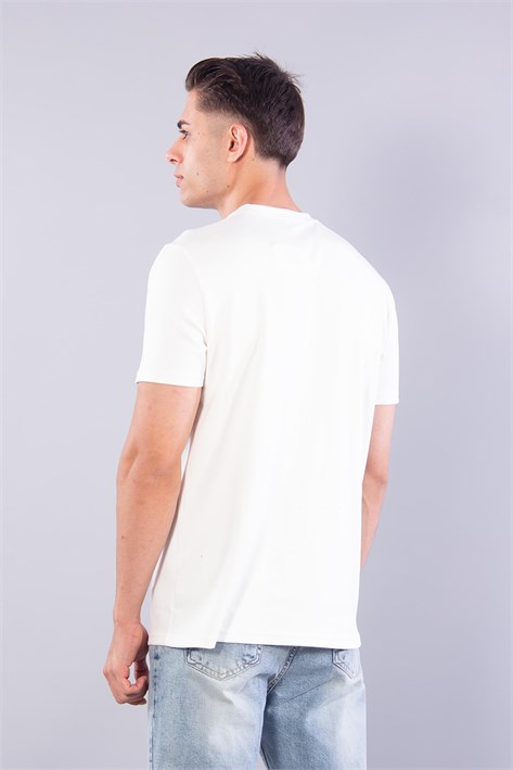 8337 Sıfır Yaka Fitilli Modal T-shirt