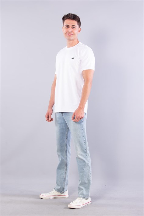 8342 Modal Overdo Yazılı O Yaka T-shirt