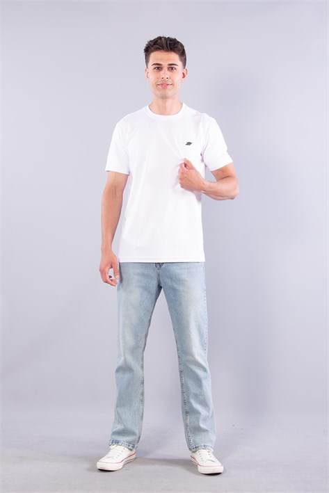 8342 Modal Overdo Yazılı O Yaka T-shirt