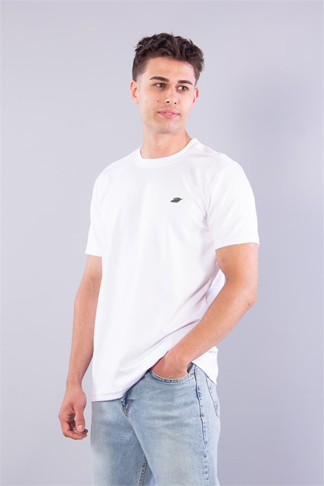 8342 Modal Overdo Yazılı O Yaka T-shirt