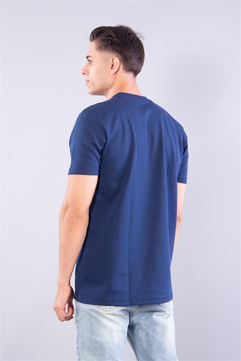 8376 O Yaka İnterlok Netsun Enjeksiyon Baskılı T-shirt