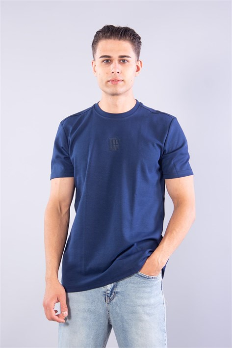 8376 O Yaka İnterlok Netsun Enjeksiyon Baskılı T-shirt