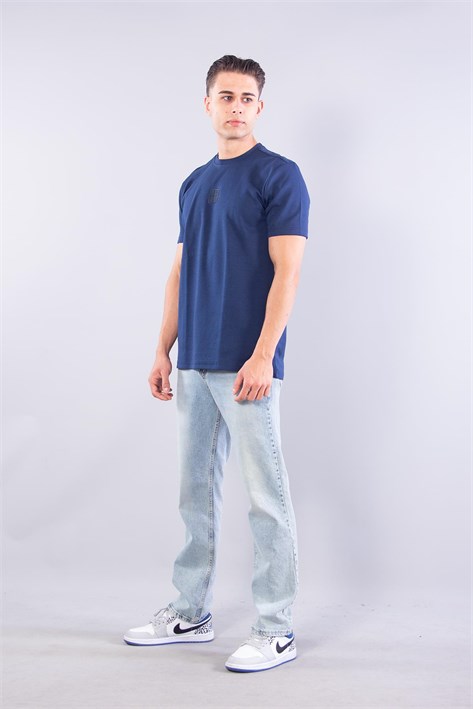 8376 O Yaka İnterlok Netsun Enjeksiyon Baskılı T-shirt