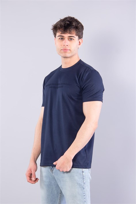 8377 All Those Moment Till Kabartma Baskılı O Yaka Modal T-shirt