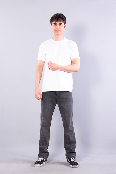 8377 All Those Moment Till Kabartma Baskılı O Yaka Modal T-shirt