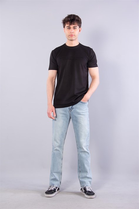 8377 All Those Moment Till Kabartma Baskılı O Yaka Modal T-shirt