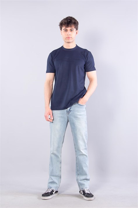 8377 All Those Moment Till Kabartma Baskılı O Yaka Modal T-shirt