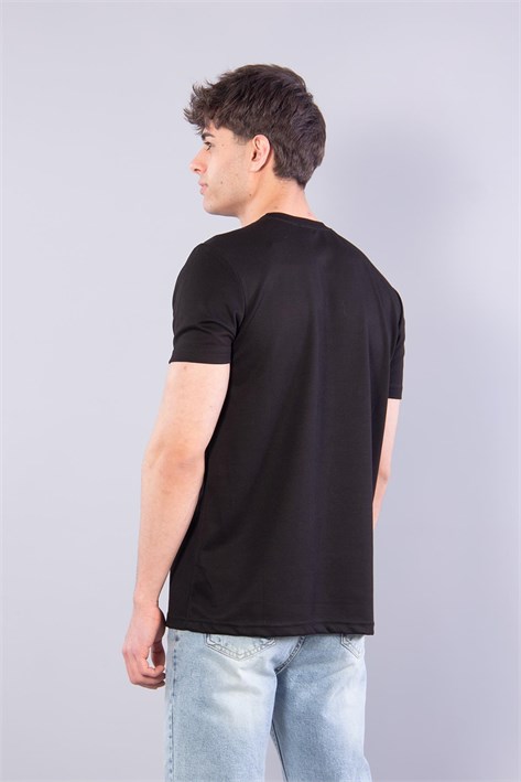 8377 All Those Moment Till Kabartma Baskılı O Yaka Modal T-shirt