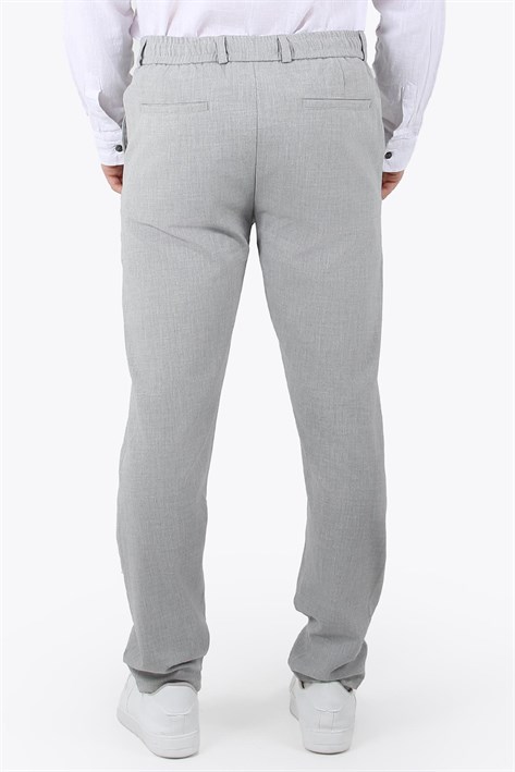 888 Yancep Beli İpli Lastikli Kumaş Jogger Pantolon
