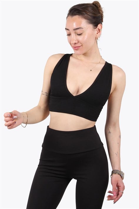 Büstiyer / Atletmckanzie9036 V Yaka Fitilli Kalın Kemer Büstiyerkadınerkek