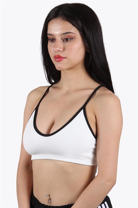 9045 Fitilli İp Askılı Basic Büstiyer