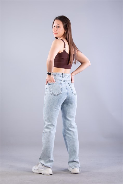 9062 Halkalı Pensli Kaplı Crop Atlet