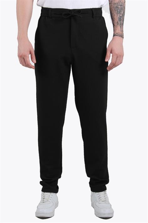 939 Tırtıklı Kumaş Beli Lastikli Pantolon