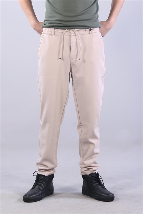 945 Diamond Beli Lastikli Jogger Pantolon
