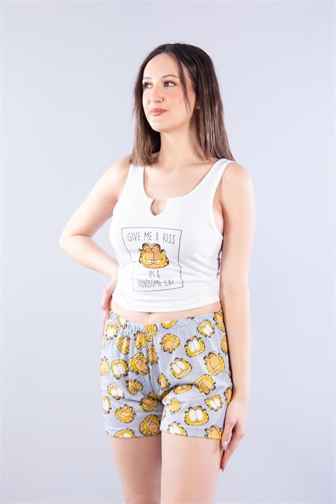 Askılı Şortlu Pijama Takımı