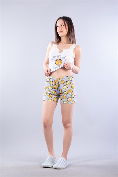 Askılı Şortlu Pijama Takımı