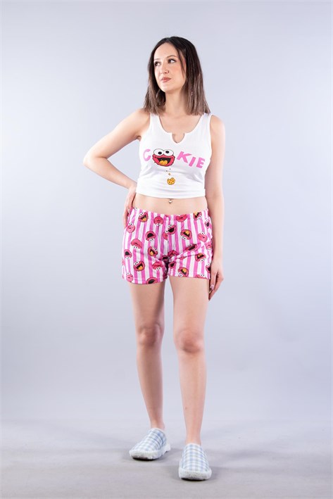 Askılı Şortlu Pijama Takımı