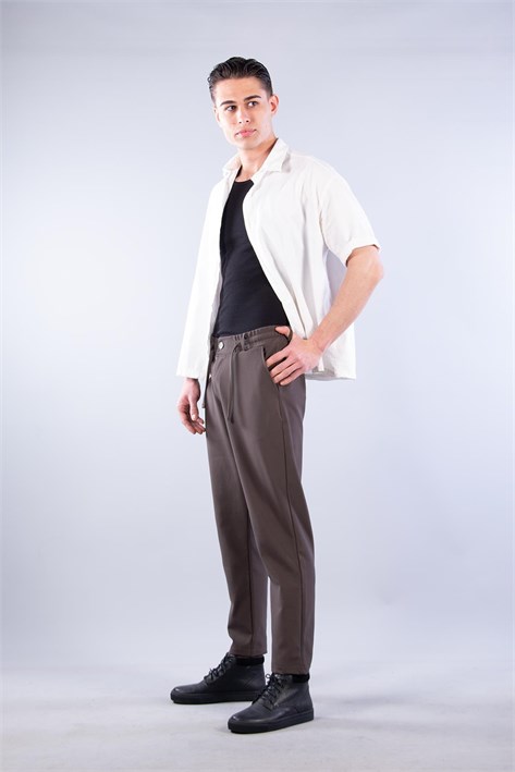 Beli İpli Pike Pantolon