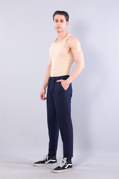Beli İpli Pike Pantolon
