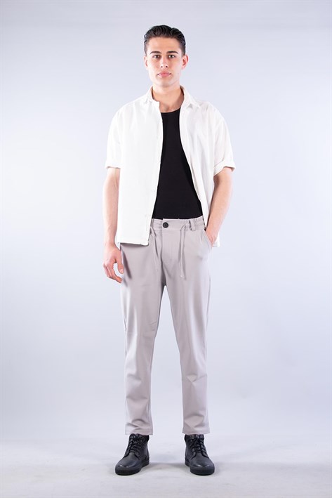 Beli İpli Pike Pantolon