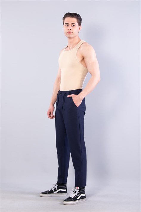 Beli İpli Pike Pantolon