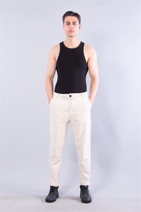 Beli İpli Pike Pantolon