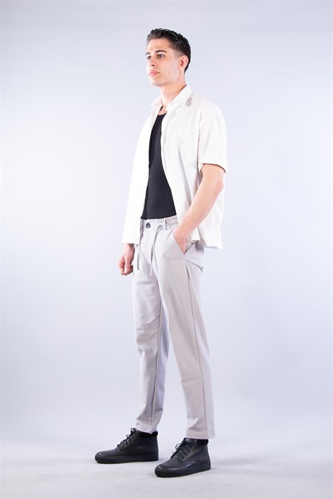 Beli İpli Pike Pantolon