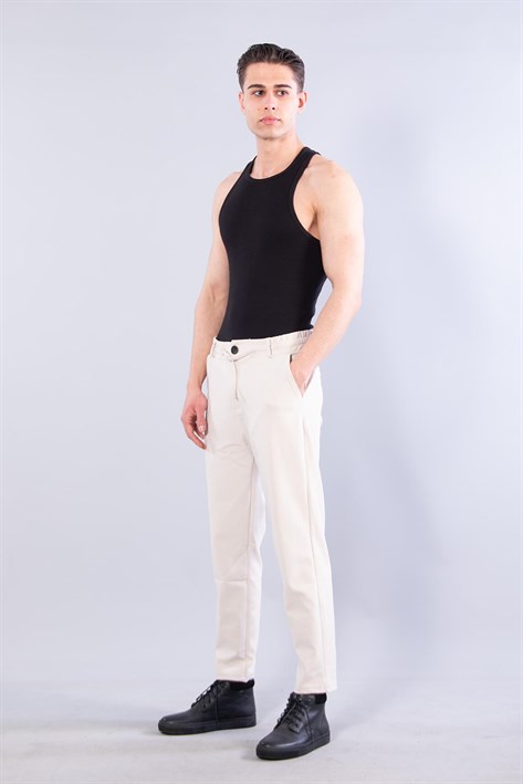 Beli İpli Pike Pantolon