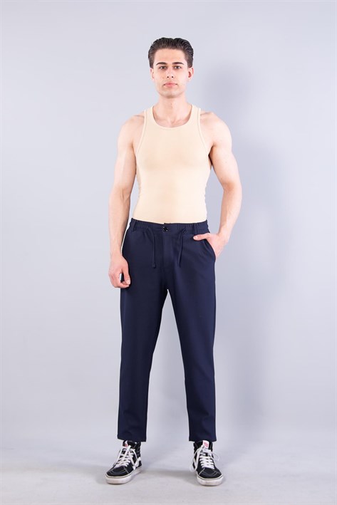 Beli İpli Pike Pantolon