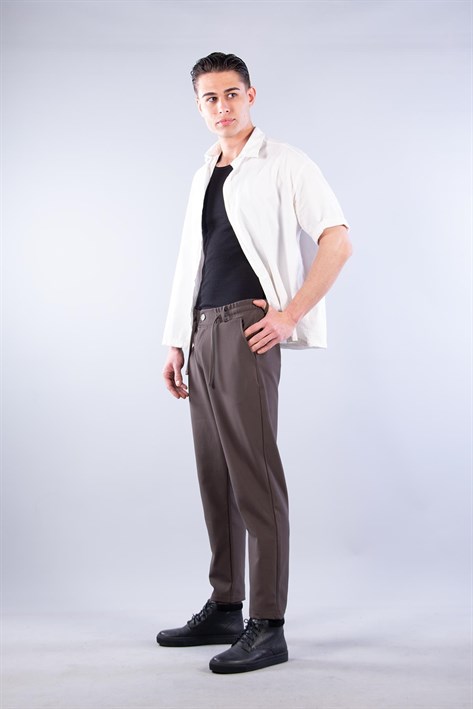Beli İpli Pike Pantolon