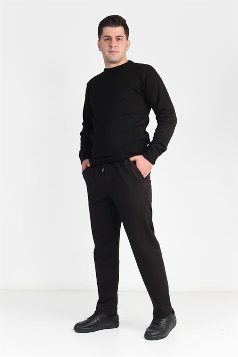 Model 3 Çift Cep Torba Ve Fermuarlı Sağ Cep Logolu Eşofman Altı