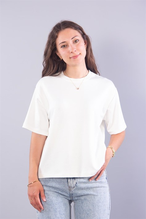 T-shirtmckanzieMS1878 Hafif Dalgıç Kumaş O Yaka T-shirtkadınerkek